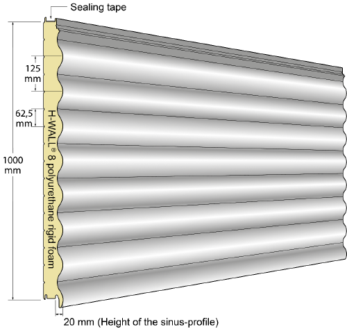 PANNELLO ESTERNO IN ALLUMINIO MARRONE MAREZZATO PORTA BLINDATA 220x97 cm  (HxL)